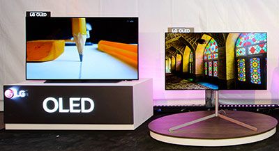 OLED телевизоры LG на показе бренда CHAPURIN