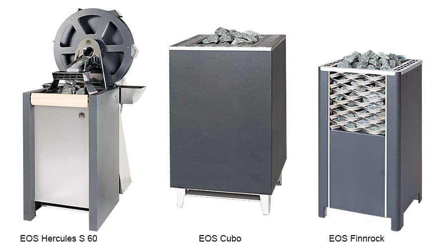 Печи Hercules S 60, Cubo и электрическая каменка Finnrock
