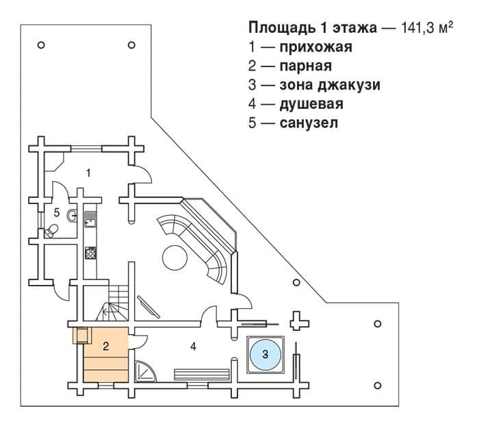 План бани