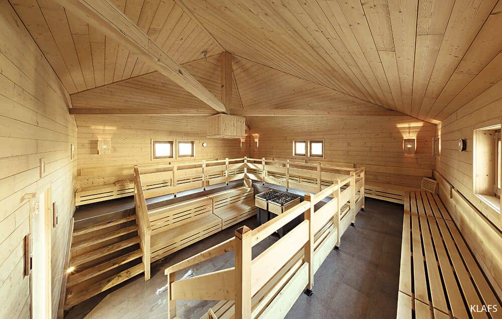 Еще одна дизайнерская сауна от KLAFS в Therme Laa Hotel Silent SPA.