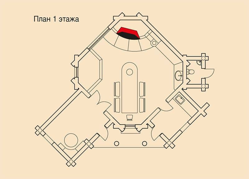 План 1 этажа