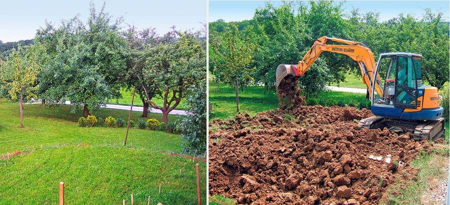 Планировка участка под строительство бассейна