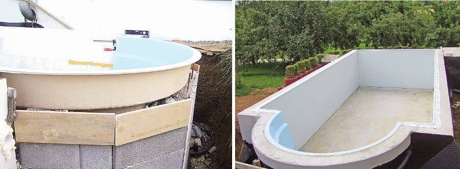Наращивание несъемной опалубки